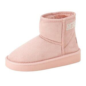 bebe Girls’ Winter Boots - Faux Shearling Ankle Booties - Platform Short Boots